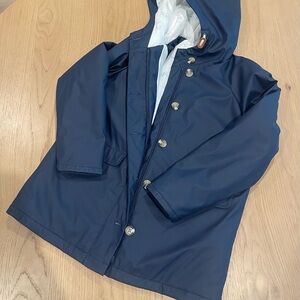 Cyrillus Navy and Cream Floral Lined Jacket